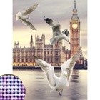 Алмазная мозаика с частичным заполнением «Чайки», 30 х 40 см, холст. Набор для творчества - Фото 2