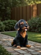 Садовая фигура из полистоуна «Щенок Ротвейлера», 28×23×19 см - Фото 3