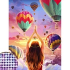 Алмазная мозаика с частичным заполнением «Воздушные шары» 30×40 см, холст - Фото 2
