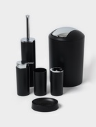 Аксессуары для ванной SAVANNA «Сильва», 6 предметов, дозатор, мыльница, 2 стакана, ёршик, ведро, чёрные - Фото 1