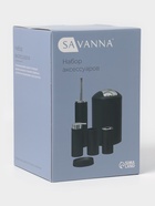 Аксессуары для ванной SAVANNA «Сильва», 6 предметов, дозатор, мыльница, 2 стакана, ёршик, ведро, чёрные - Фото 2