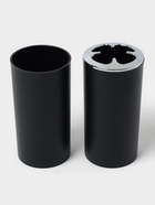 Аксессуары для ванной SAVANNA «Сильва», 6 предметов, дозатор, мыльница, 2 стакана, ёршик, ведро, чёрные - Фото 5