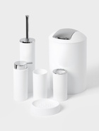 Аксессуары для ванной SAVANNA «Сильва», 6 предметов, дозатор, мыльница, 2 стакана, ёршик, ведро, белые - Фото 1