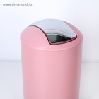 Набор аксессуаров для ванной комнаты SAVANNA «Сильва», 6 предметов (дозатор, мыльница, 2 стакана, ёршик, ведро), цвет розовый - Фото 7