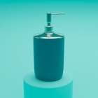 Набор аксессуаров для ванной комнаты «Тринити», 6 предметов (мыльница, дозатор для мыла, два стакана, ёрш, ведро), цвет голубой - Фото 7