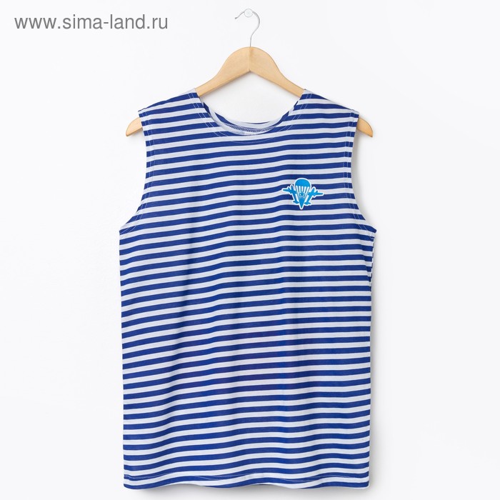 Майка мужская "ВДВ" р-р 3XL(56), белый/голубой - Фото 1