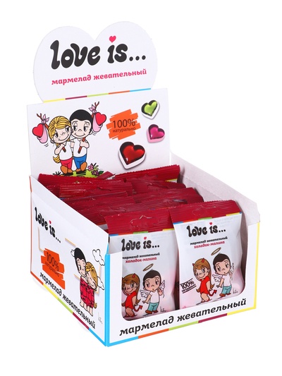 Мармелад Love Is «ЖуйМиксик», холодок-малина, 20 г