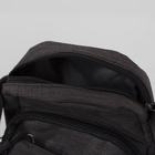Сумка мужская, отдел на молнии, 2 наружных кармана, регулируемый ремень, цвет коричневый - Фото 3