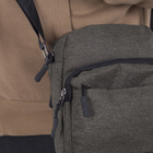 Сумка мужская, отдел на молнии, 2 наружных кармана, регулируемый ремень, цвет хаки - Фото 6
