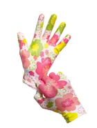 Перчатки садовые, нейлоновые, с нитриловым полуобливом, размер 8, с рисунком, МИКС, Greengo - Фото 12