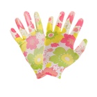 Перчатки садовые, нейлоновые, с нитриловым полуобливом, размер 8, с рисунком, МИКС, Greengo - Фото 7