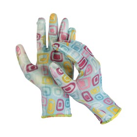 Перчатки нейлоновые, с нитриловым полуобливом, размер 9, цвет МИКС, Greengo