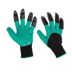 Перчатки нейлоновые «Землеройки», латексное покрытие, с когтями, размер 10, зелёные, Greengo - Фото 3