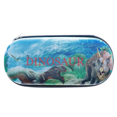 Пенал школьный на молнии "Динозавры"