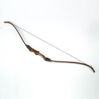 Сувенирное деревянное оружие "Лук фигурный", взрослый, коричневый, массив ясеня, 120 см - Фото 2