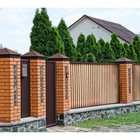 Фотобаннер, 250×200 см, с фотопечатью, люверсы шаг 1 м, «Забор деревянный», Greengo 4186792