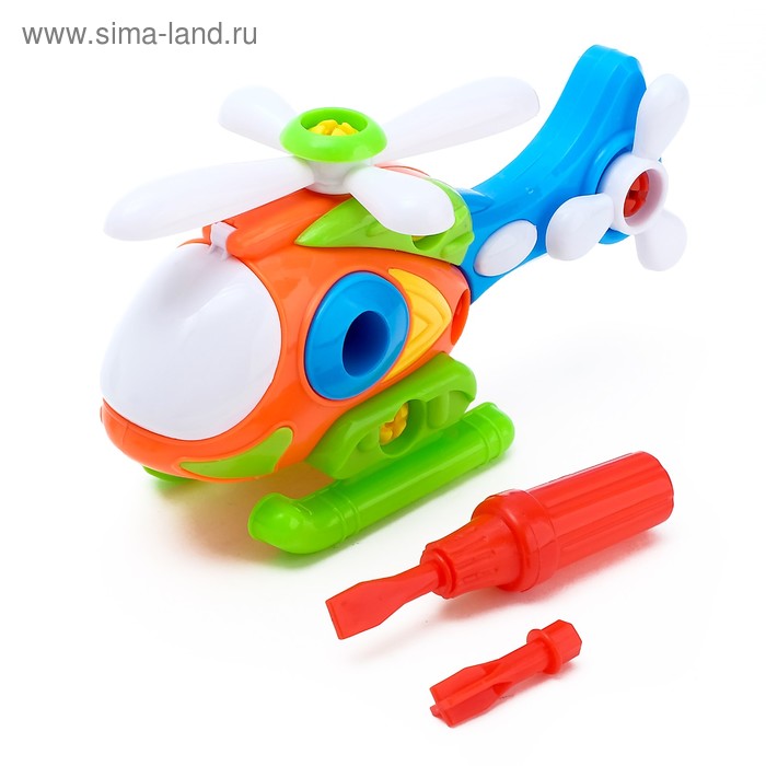 Конструктор «Вертолёт», 28 деталей, цвета МИКС - Фото 1