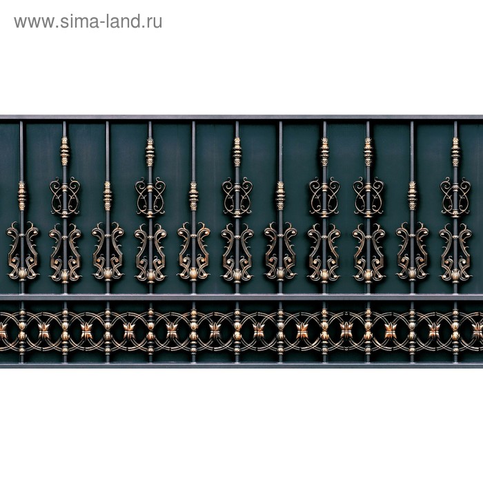 Фотобаннер, 250 × 150 см, с фотопечатью, люверсы шаг 1 м, «Золотой забор» - Фото 1