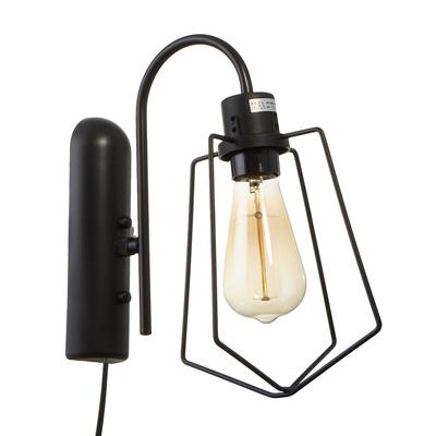 Бра «Компакт», 1×40 Вт E27, черный, 28×18×33 см