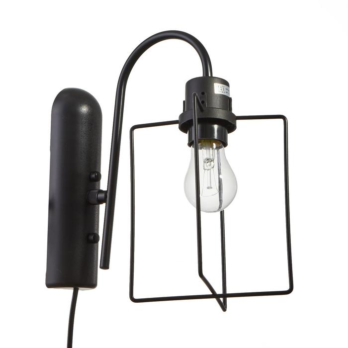 Бра «Фламент», 1×40 Вт E27, черный, 25×16×33 см - Фото 1
