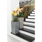 Пластиковый горшок с вкладышем «Финезия», цвет антрацит - Фото 2