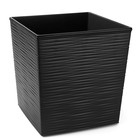 Пластиковый горшок с вкладкой «Юкка Джуто», цвет графит - Фото 1