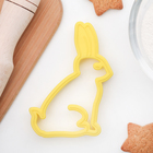 Форма для печенья «Зайчик», вырубка, штамп, пластик, МИКС - Фото 2