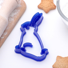 Форма для печенья «Зайчик», вырубка, штамп, пластик, МИКС - Фото 3