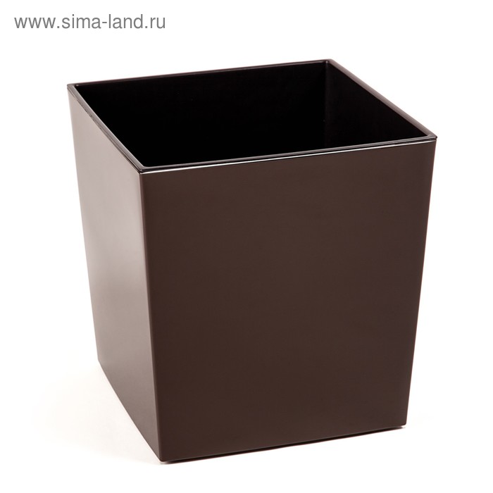 Пластиковый горшок с вкладкой «Юкка», цвет коричневый - Фото 1