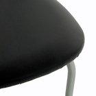 Стул для кухни «Клик Мебель. Венский 2», искусственная кожа, цвет серебристый металлик/чёрный - Фото 6