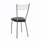 Стул для кухни Клик Мебель «Сильвия», цвет серебристый металлик/чёрный - Фото 4