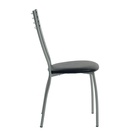 Стул для кухни Клик Мебель «Сильвия», цвет серебристый металлик/чёрный - Фото 5