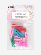 Прищепки для шитья, 3×0.5×0.3 см, 10 шт., разноцветные - Фото 4
