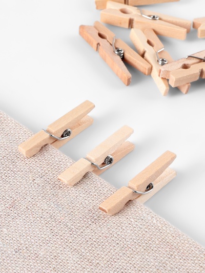 Прищепки для шитья, 3×0.5×0.3 см, 10 шт., бежевые