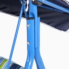 Качели садовые «Адлер», 175×150×120 см, максимальная нагрузка 150 кг, синие - Фото 13
