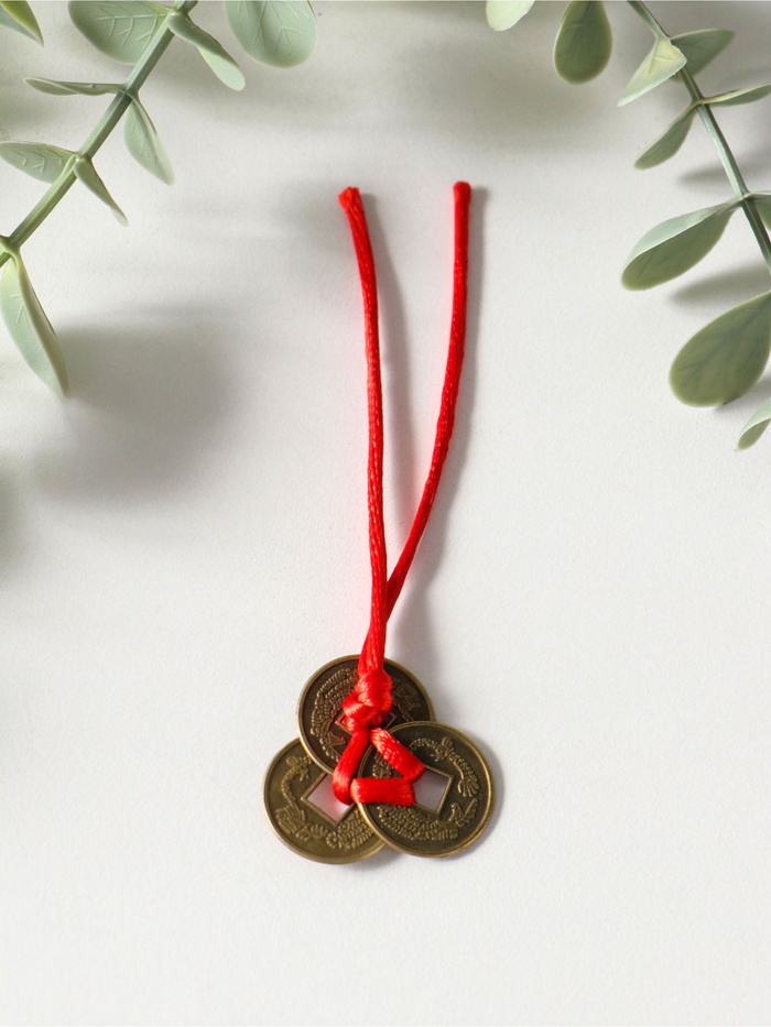 Подвеска 3 монеты денежные, d=2 см, под бронзу - Фото 1