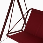 Качели садовые «Адлер», 175×150×120 см, максимальная нагрузка 150 кг, красные - Фото 12