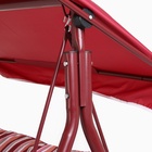 Качели садовые «Адлер», 175×150×120 см, максимальная нагрузка 150 кг, красные - Фото 13