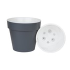 Пластиковый горшок с вкладкой «Протея», цвет антрацит - Фото 2