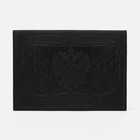 Обложка для паспорта, тиснение, герб, цвет чёрный - фото 318166409