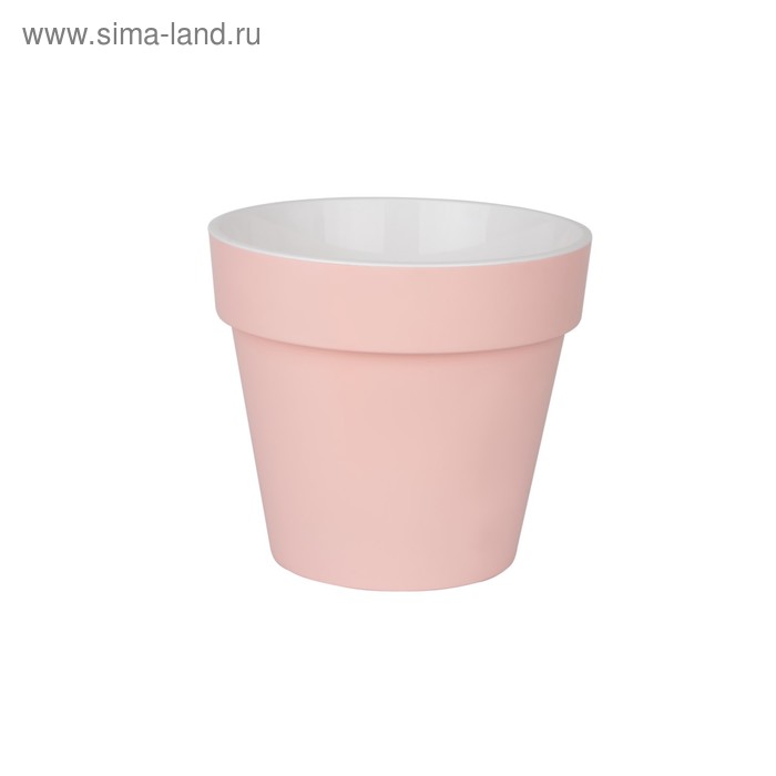 Пластиковый горшок с вкладкой «Протея», цвет розовый - Фото 1