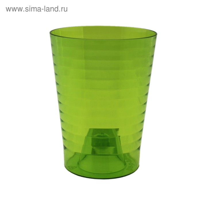 Кашпо для орхидей «Эльба», цвет зелено-прозрачный - Фото 1