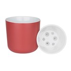 Пластиковый горшок с вкладкой «Лион», цвет бордо - Фото 2