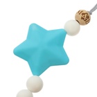 Держатель для соски - пустышки M&B «Звёздочка», силиконовый, с прорезывателем - Фото 5