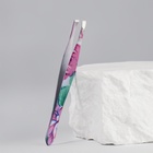 Пинцет скошенный, узкий, 8.5 см, рисунок МИКС - Фото 2