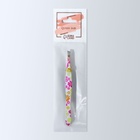 Пинцет скошенный, узкий, 8.5 см, рисунок МИКС - Фото 8