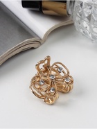 Крабик для волос «Бантик», стразы, 2.5 см, золото - Фото 4