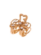 Крабик для волос «Бантик», стразы, 2.5 см, золото - Фото 5