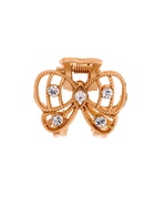 Крабик для волос «Бантик», стразы, 2.5 см, золото - Фото 6