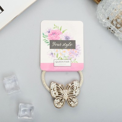 Резинка для волос «Каролина», бабочка, 3.5 см